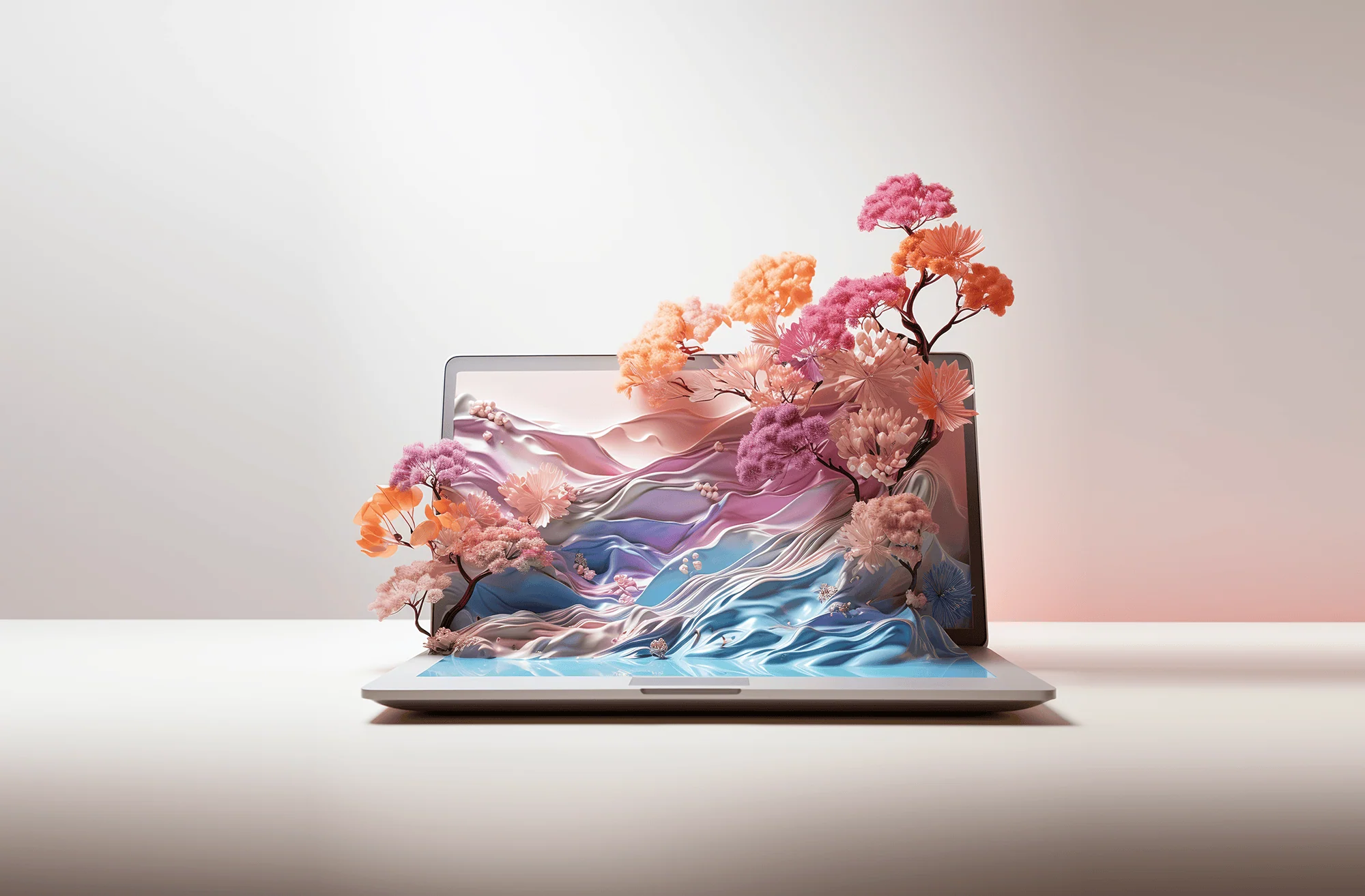 Die beeindruckende Komposition von Mica Zeitz zeigt, wie moderne Businessfotografie mit KI-Bildgenerierung verschmelzen kann, um kreative und einzigartige Designs zu schaffen. Diese Fotografie hebt die Verbindung zwischen Technologie und Kunst hervor, ideal für innovative Marken.